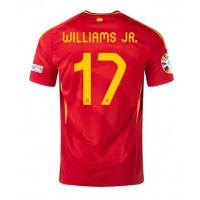 Spanien Nico Williams #17 Hjemmebanetrøje EM 2024 Kortærmet